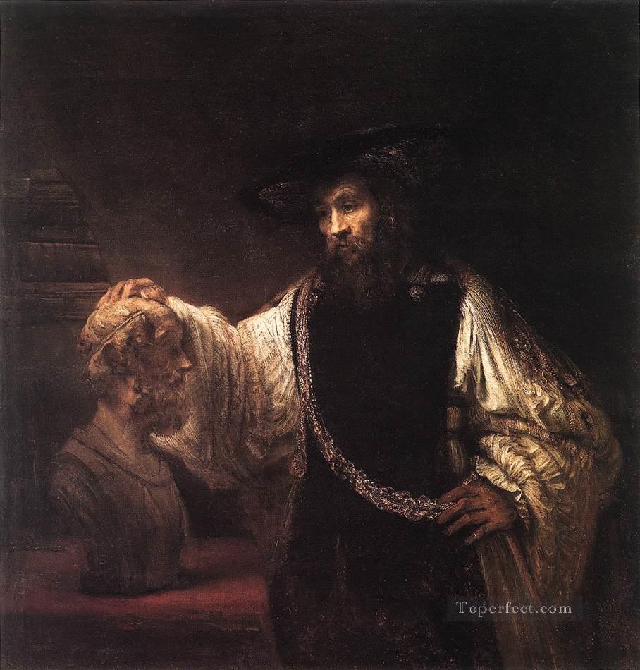 Aristotle with a Bust of Homer portrait Rembrandt Oil Paintings